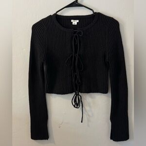 Urban Outfitters Kimchi Blue Jane Bow Tie-Front Cardigan